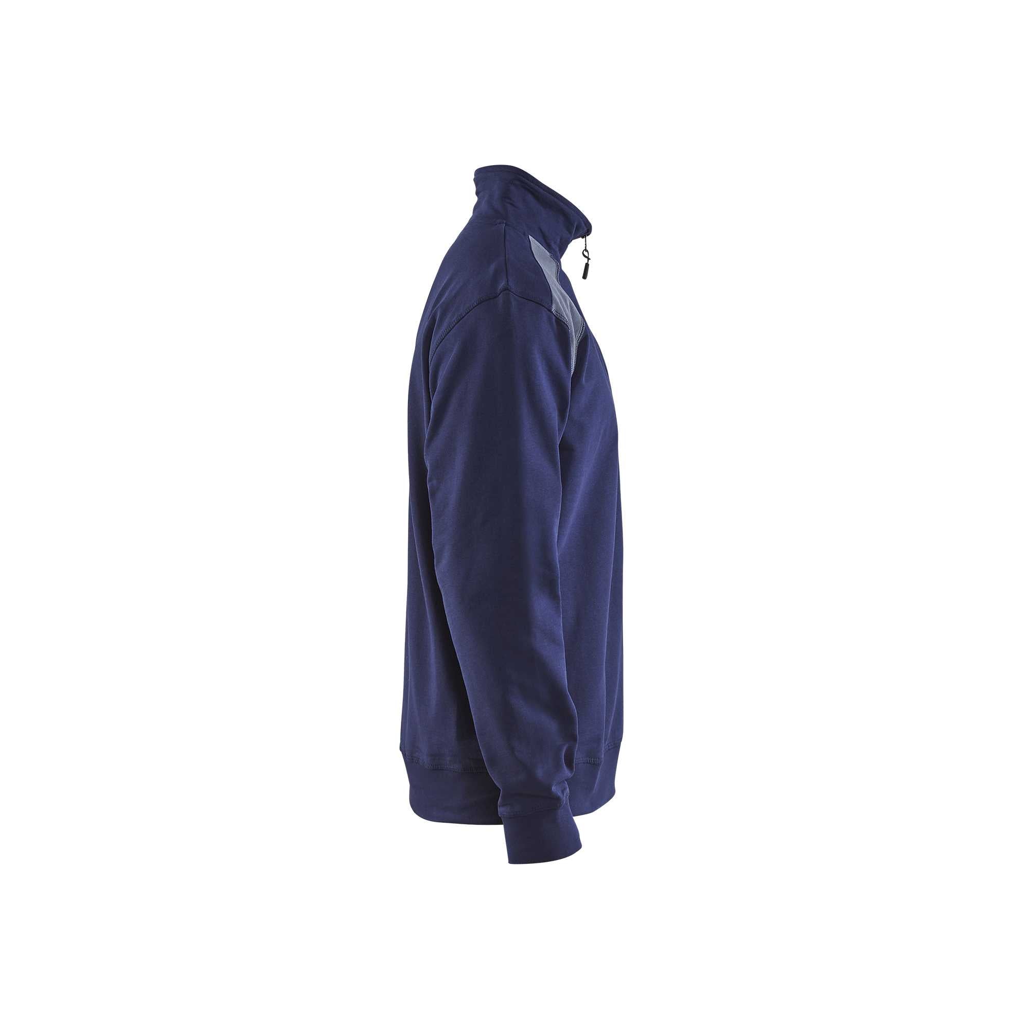 BLAKLADER 33531158 Half Zip 2 Tone Sweatshirt Work Sweatshirt MEN - 100% Cotton